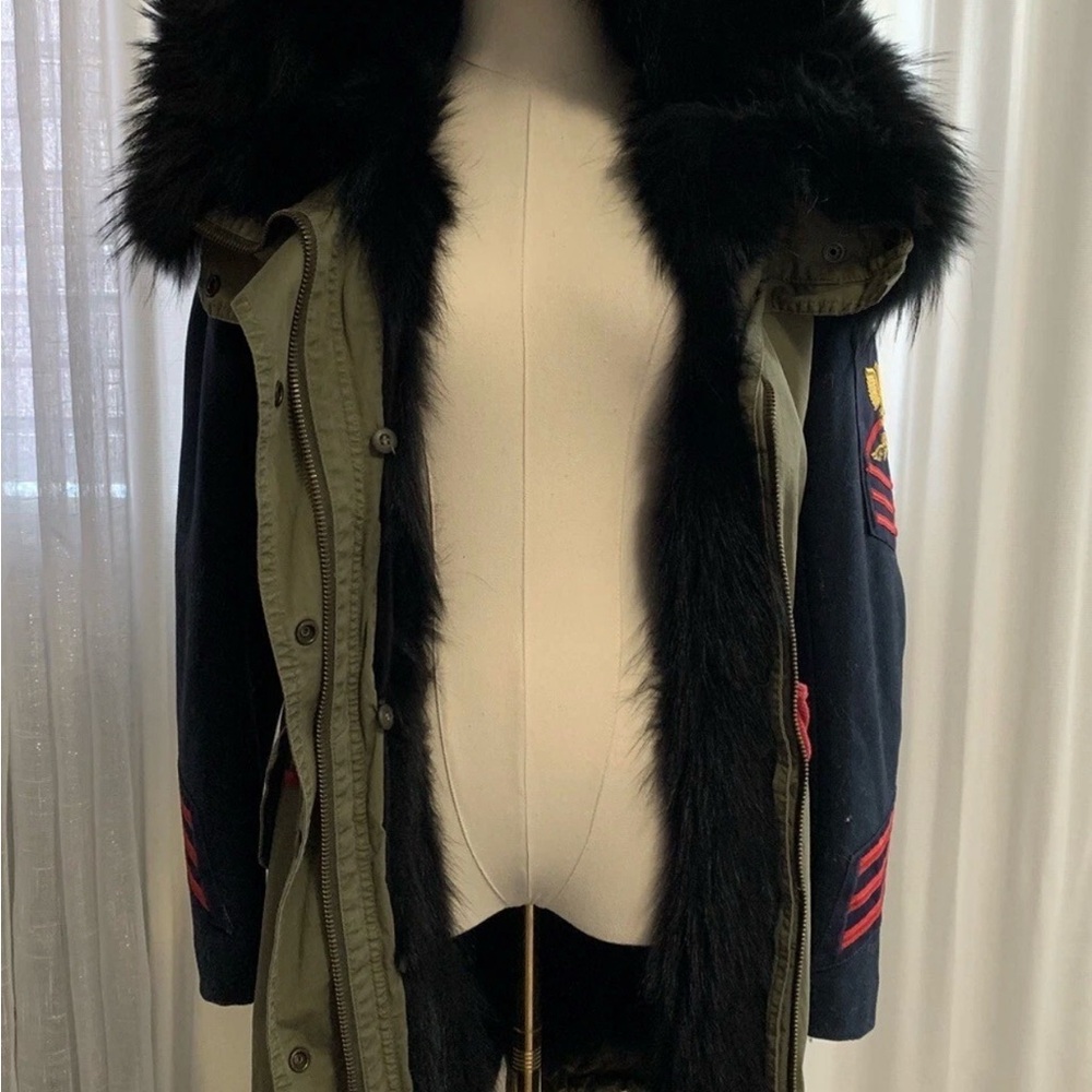 SOLD-History Repeats Military Style Parka 3 in 1 Made In Italy Size 42 NWOT